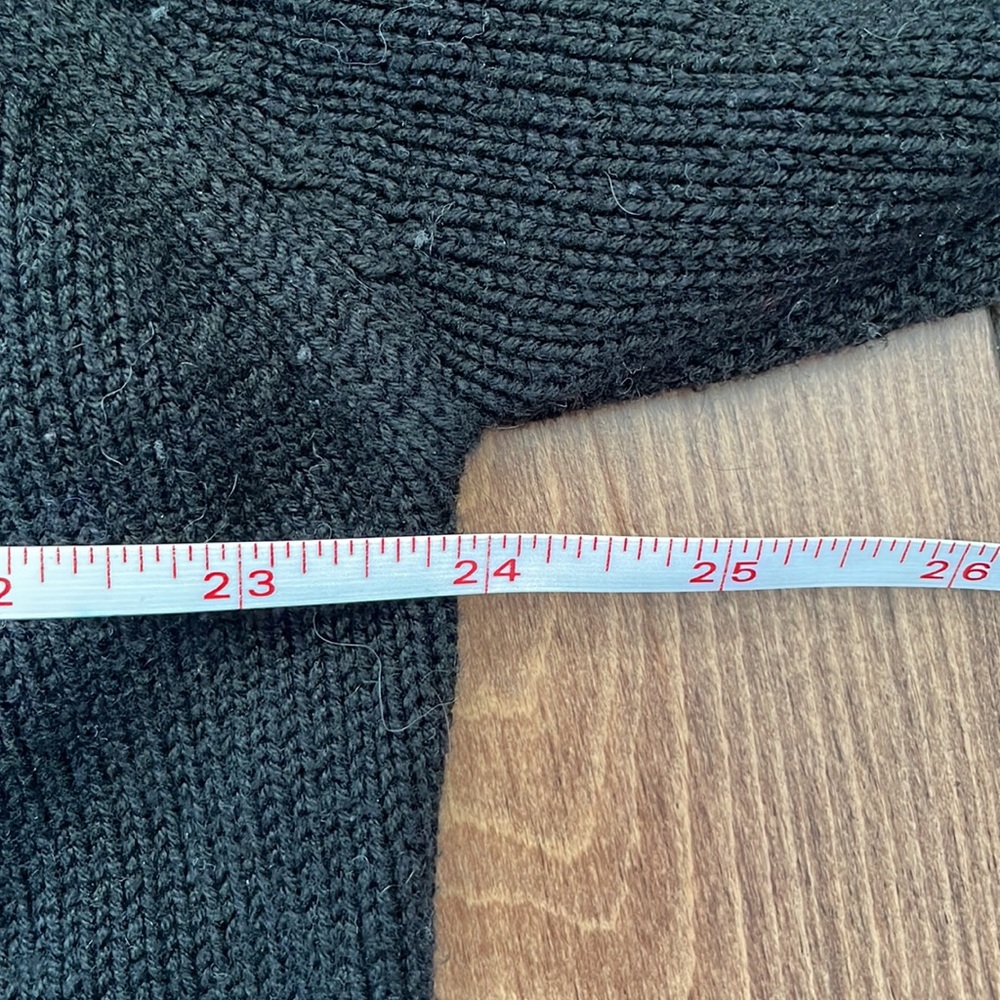Grannycore cotton blend black cardigan with floral embroidery - Picture 6 of 9